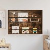 Étagère à magazines avec étagère Chêne fumé 100 x 12 x 70 cm 621533621533