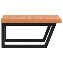Étagère de vasque murale acier et bois massif de hêtre 621534621534