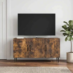 Meuble TV Chêne fumé 99 x 34,5 x 50 cm Bois d'ingénierie 621538621538