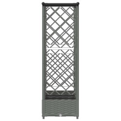 Lit Élevé avec Treillis et Toit Gris clair 164 x 40 x 121 cm PP 621539621539