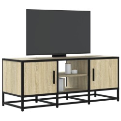 Meuble TV chêne sonoma 100x35x41 cm bois d'ingénierie et métal 621540621540