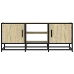 Meuble TV chêne sonoma 100x35x41 cm bois d'ingénierie et métal 621540621540