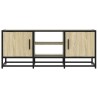 Meuble TV chêne sonoma 100x35x41 cm bois d'ingénierie et métal 621540621540