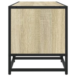 Meuble TV chêne sonoma 100x35x41 cm bois d'ingénierie et métal 621540621540