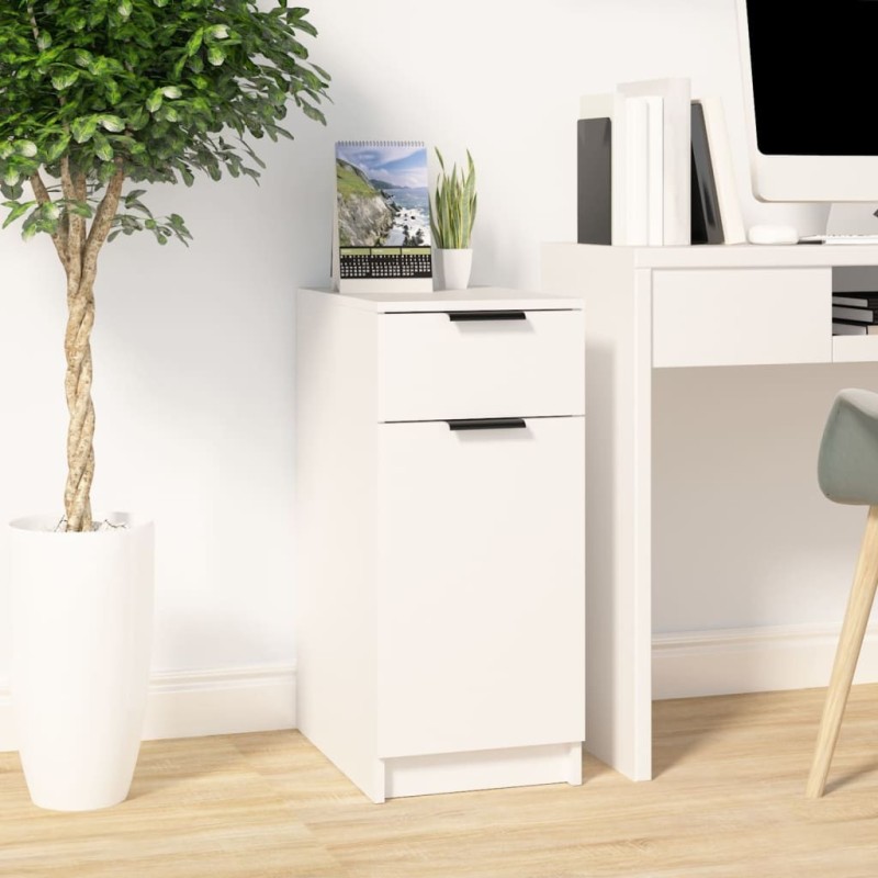 Armoire de bureau Blanc 33,5x50x75 cm Bois d'ingénierie 621541621541