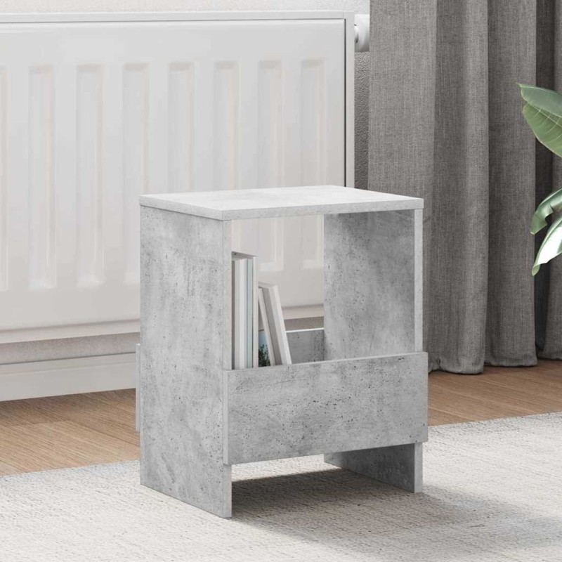 Étagère à magazines Gris béton 35 x 30 x 45 cm 621543621543