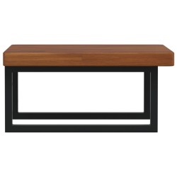 Étagère de vasque murale acier et bois de chêne massif 621545621545
