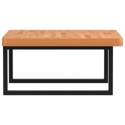 Étagère de vasque murale acier et bois massif de hêtre 621549621549
