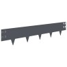 Bordure de Pelouse 10 pcs 100 x 20 cm Acier Anthracite 621550621550