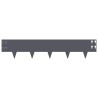 Bordure de Pelouse 10 pcs 100 x 20 cm Acier Anthracite 621550621550