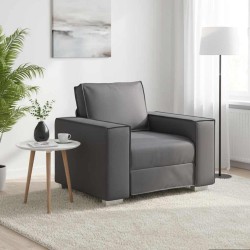 Fauteuil Gris 100 cm Simili cuir 621551621551