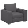 Fauteuil Gris 100 cm Simili cuir 621551621551