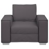 Fauteuil Gris 100 cm Simili cuir 621551621551