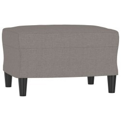 Fauteuil avec repose-pied Taupe 60 cm Tissu 621556621556