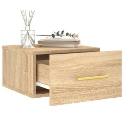 Tables de chevet murales 2 pcs chêne sonoma 35x35x20 cm 621558621558