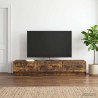 Meuble TV Chêne fumé 147 x 34,5 x 27 cm Bois d'ingénierie 621561621561