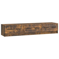 Meuble TV Chêne fumé 147 x 34,5 x 27 cm Bois d'ingénierie 621561621561
