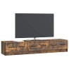 Meuble TV Chêne fumé 147 x 34,5 x 27 cm Bois d'ingénierie 621561621561