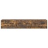 Meuble TV Chêne fumé 147 x 34,5 x 27 cm Bois d'ingénierie 621561621561