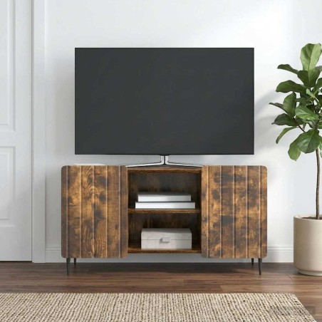 Meuble TV Chêne fumé 102 x 34,5 x 52 cm Bois d'ingénierie 621563621563