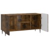 Meuble TV Chêne fumé 102 x 34,5 x 52 cm Bois d'ingénierie 621563621563