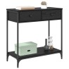 Table console Chêne noir 75 x 34,5 x 75 cm Bois d'ingénierie 621565621565