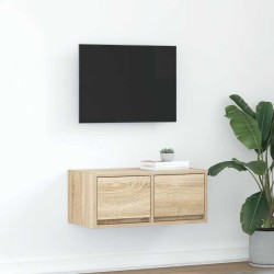 Meuble TV chêne sonoma 60x31x25,5 cm bois d'ingénierie 621566621566