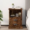 Table de chevet chêne fumé 43x36x60 cm 621570621570