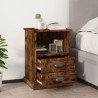 Table de chevet chêne fumé 43x36x60 cm 621570621570