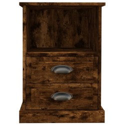 Table de chevet chêne fumé 43x36x60 cm 621570621570