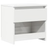 Table de chevet blanc brillant 40x30x39 cm bois d’ingénierie 621571621571