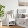 Table de chevet blanc brillant 40x30x39 cm bois d’ingénierie 621571621571