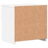 Table de chevet blanc brillant 40x30x39 cm bois d’ingénierie 621571621571
