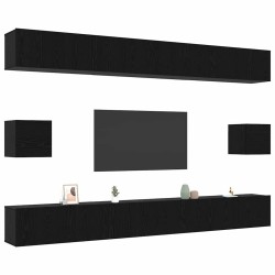 Ensemble meuble TV 8 pcs Chêne noir Bois d'ingénierie 621573621573