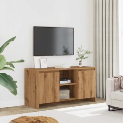 Meuble TV chêne artisanal 102x37,5x52,5 cm bois d'ingénierie 621574621574