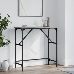 Table console sonoma gris 75x32x75 cm bois d'ingénierie 621575621575