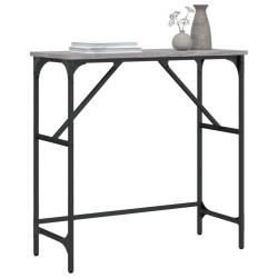 Table console sonoma gris 75x32x75 cm bois d'ingénierie 621575621575
