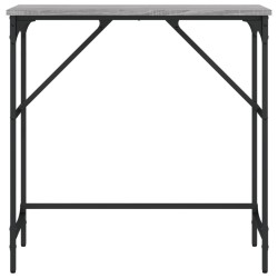 Table console sonoma gris 75x32x75 cm bois d'ingénierie 621575621575