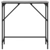 Table console sonoma gris 75x32x75 cm bois d'ingénierie 621575621575