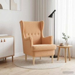 Fauteuil Beige Bouclé 621576621576