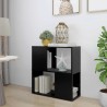 Bibliothèque Noir 60x24x63 cm Bois d'ingénierie 621577621577