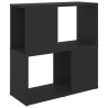 Bibliothèque Noir 60x24x63 cm Bois d'ingénierie 621577621577