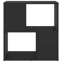 Bibliothèque Noir 60x24x63 cm Bois d'ingénierie 621577621577