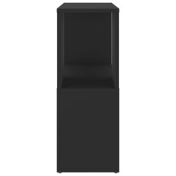 Bibliothèque Noir 60x24x63 cm Bois d'ingénierie 621577621577