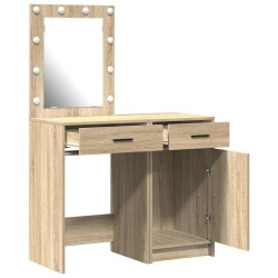 Table de Toilette avec tiroir 2 pcs Marron 50 x 41 x 135 cm 621582621582