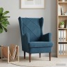 Fauteuil Bleu Velours 621585621585