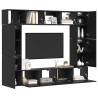 Ensemble meuble TV 8 pcs Chêne noir Bois d'ingénierie 621586621586