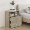 Table de chevet Chêne sonoma 50x32x60 cm 621587621587