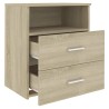 Table de chevet Chêne sonoma 50x32x60 cm 621587621587