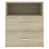 Table de chevet Chêne sonoma 50x32x60 cm 621587621587